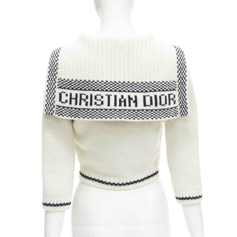 Christian Dior Beige Sailor Cardigan