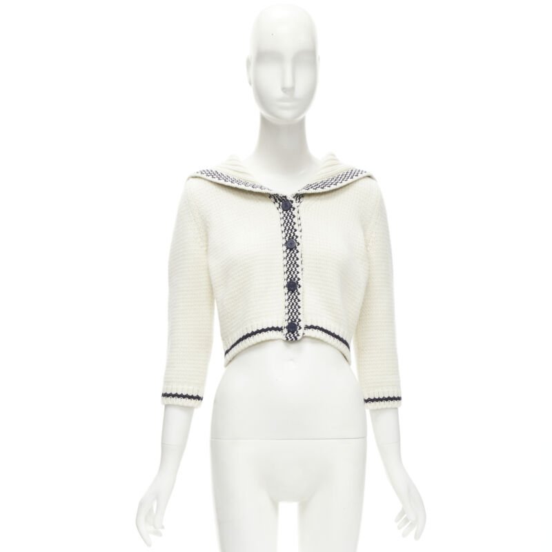 Christian Dior Beige Sailor Cardigan - Image 13