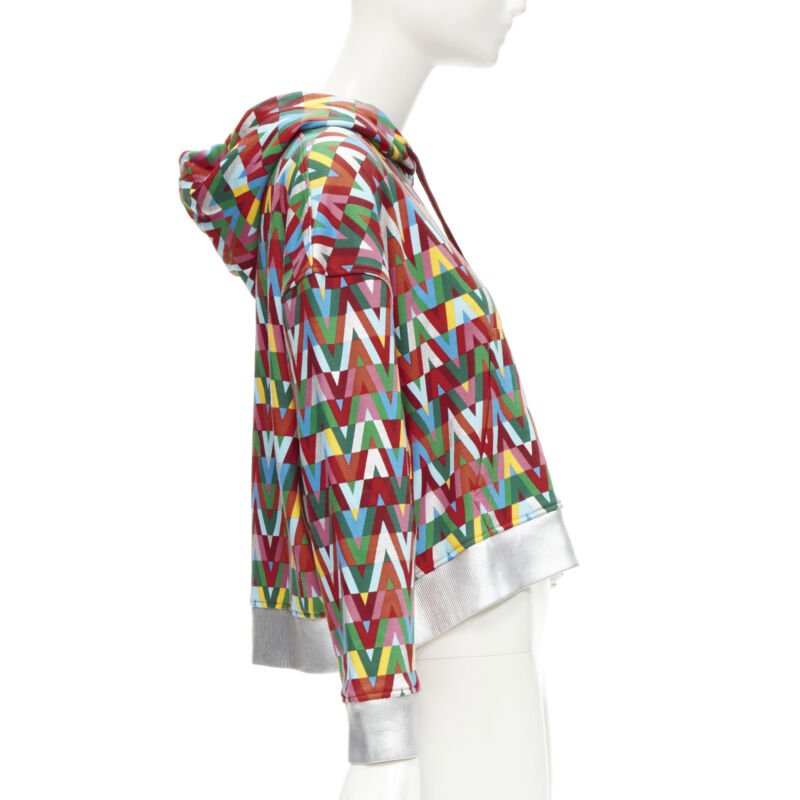 Valentino Garavani Silver Foil Hoodie - 4