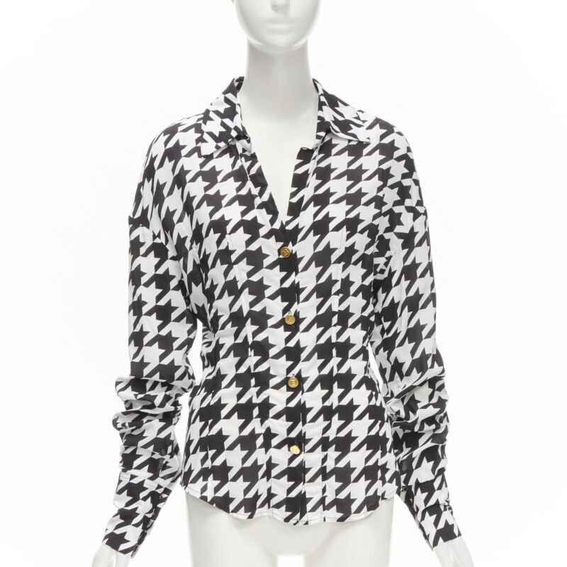 Balmain Houndstooth Blouse