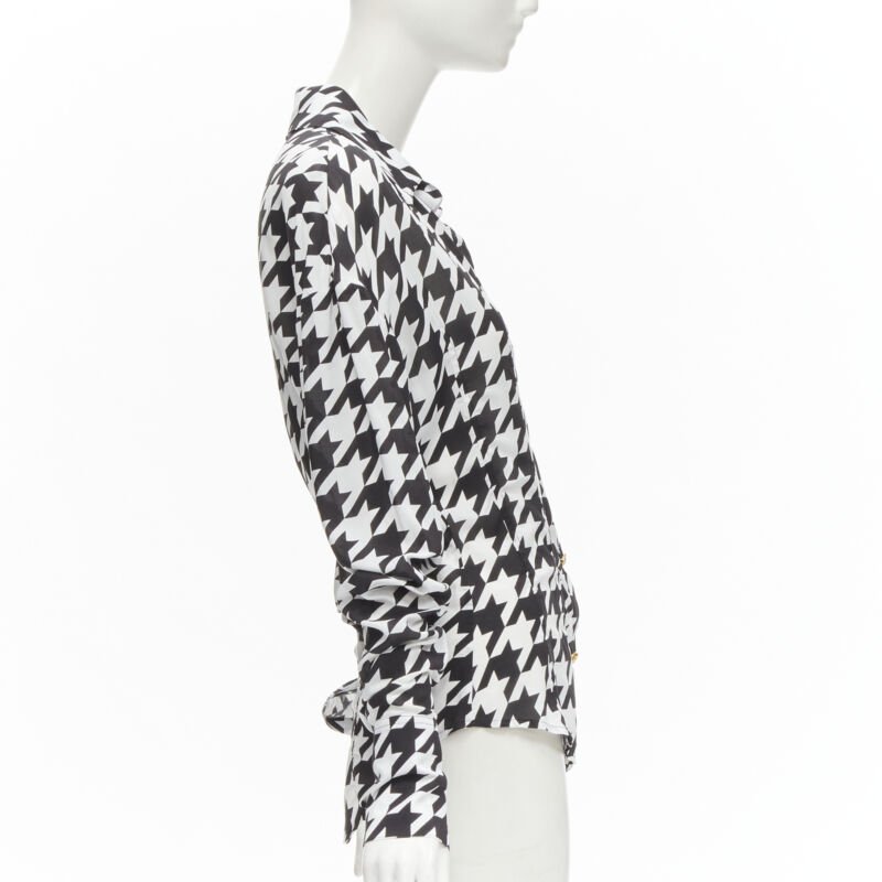 Balmain Houndstooth Blouse - 4