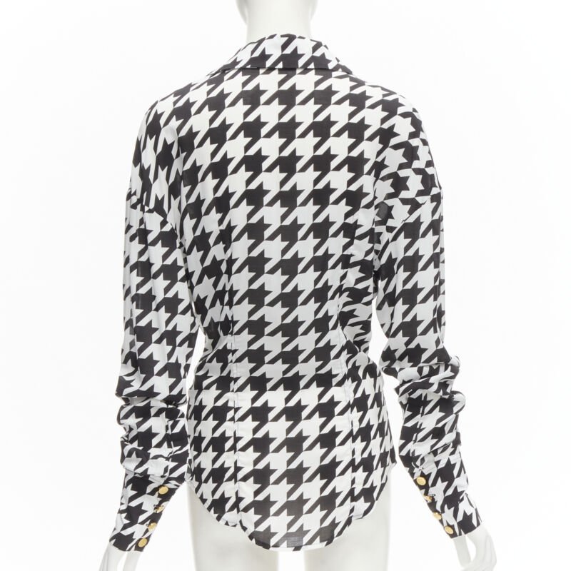 Balmain Houndstooth Blouse - Side view