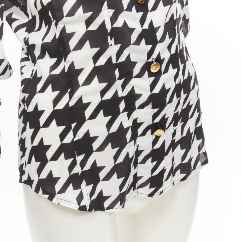 Balmain Houndstooth Blouse - Image 10