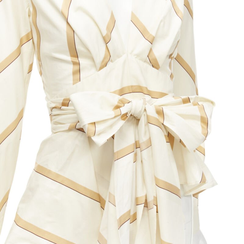 Johanna Ortiz Striped Tie Blouse - Back view