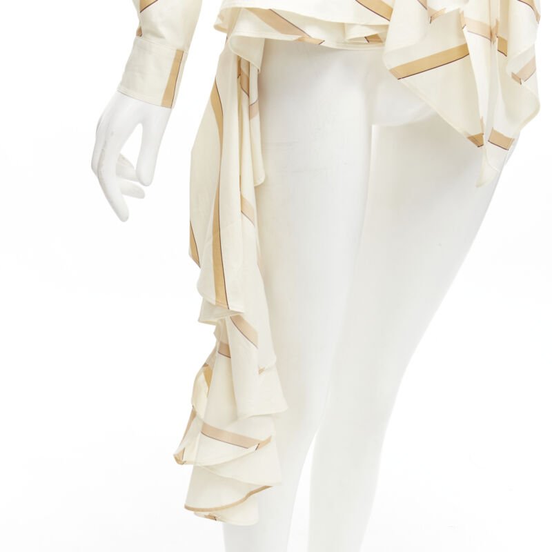 Johanna Ortiz Striped Tie Blouse - Image 10