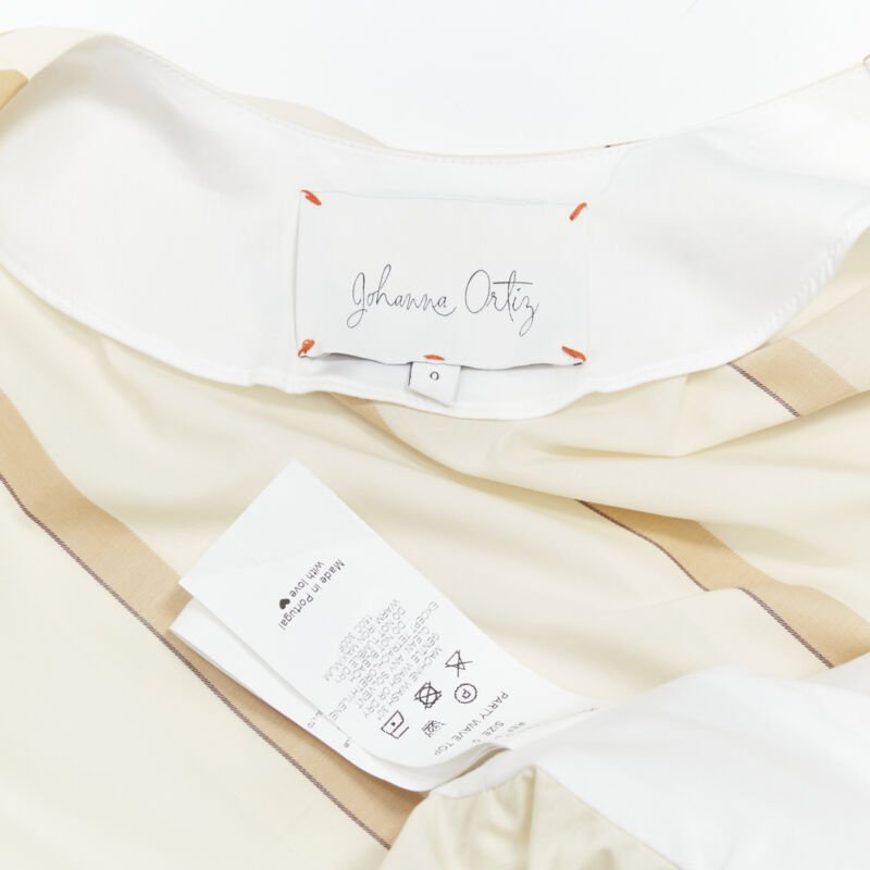 Johanna Ortiz Striped Tie Blouse - Image 11