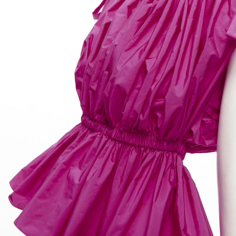 Alexander Mcqueen Crinkled Bow Top - Back view