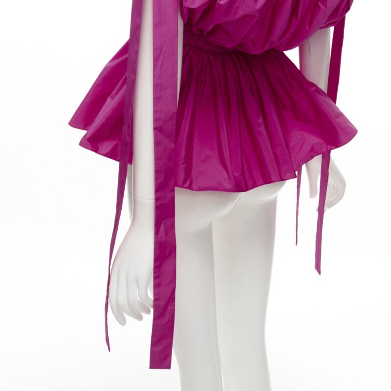 Alexander Mcqueen Crinkled Bow Top - Image 10