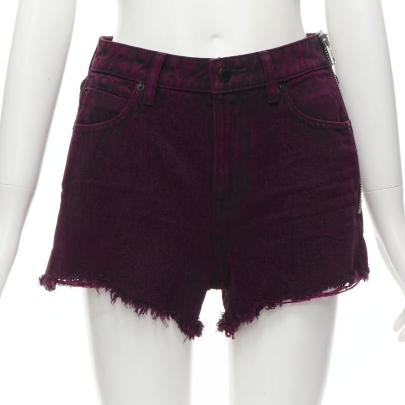 Alexander Wang Berry Denim Shorts - Image 6