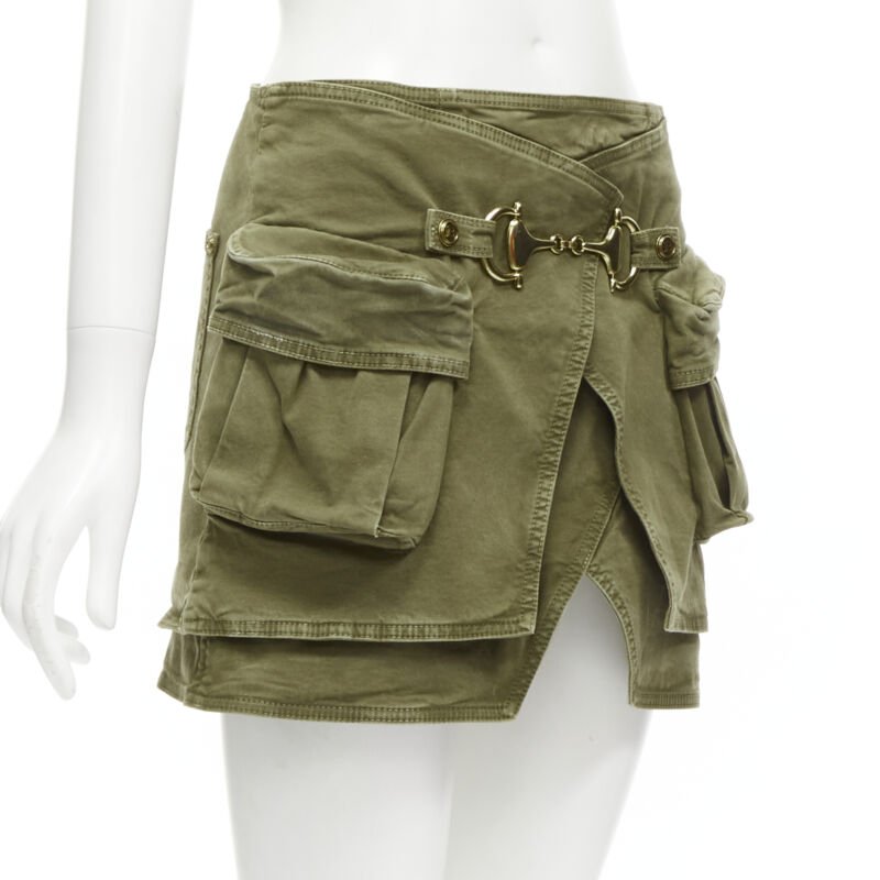 Balmain Horsebit Cargo Skirt - Image 6