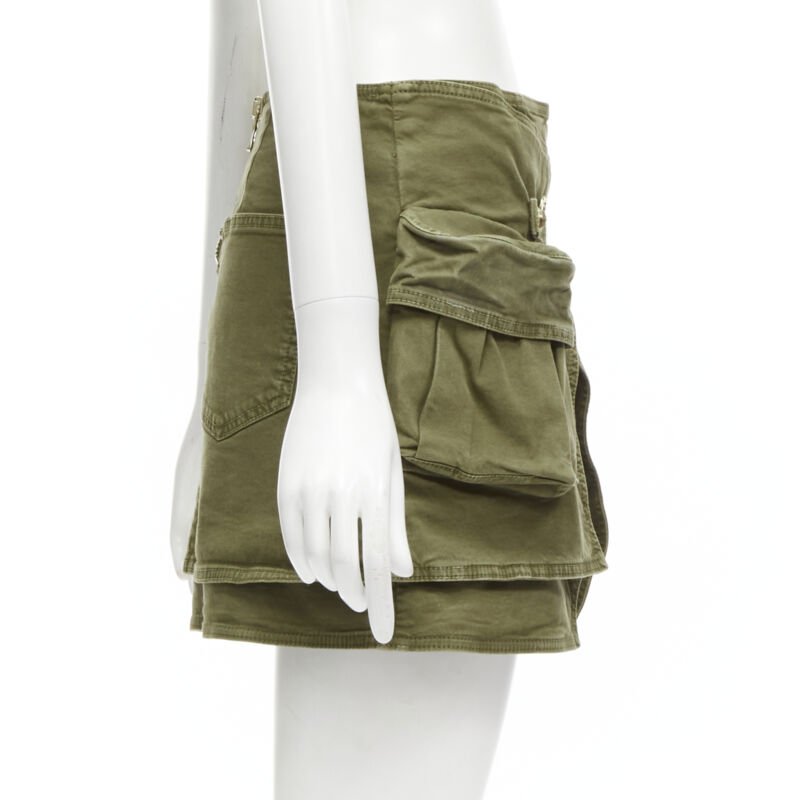 Balmain Horsebit Cargo Skirt - 4