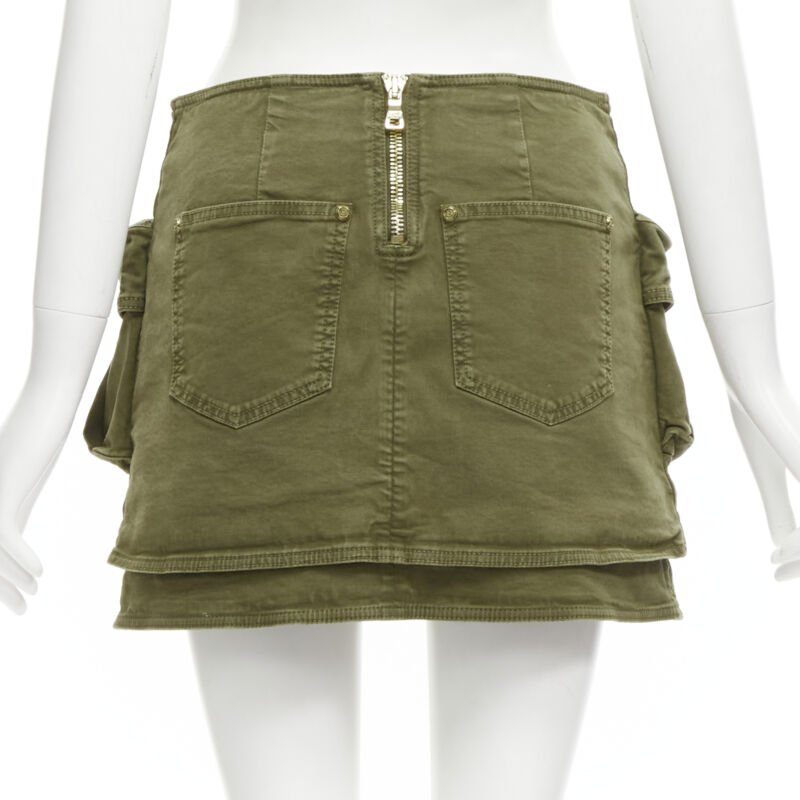 Balmain Horsebit Cargo Skirt - Side view