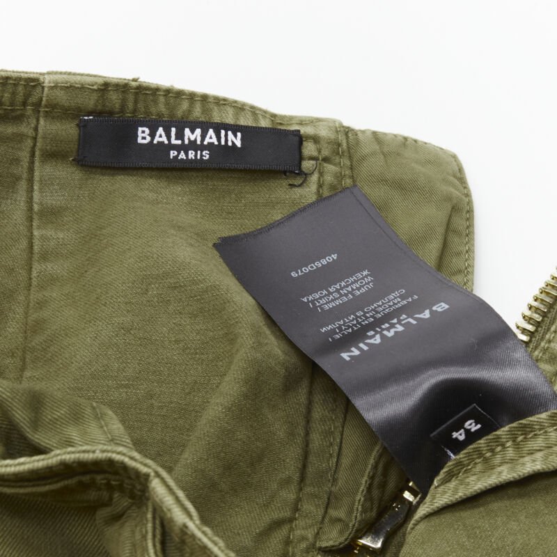 Balmain Horsebit Cargo Skirt - Image 11