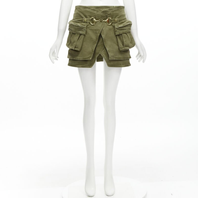 Balmain Horsebit Cargo Skirt - Image 12