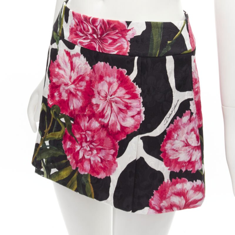Dolce & Gabbana Carnation Mini Skirt - Back view