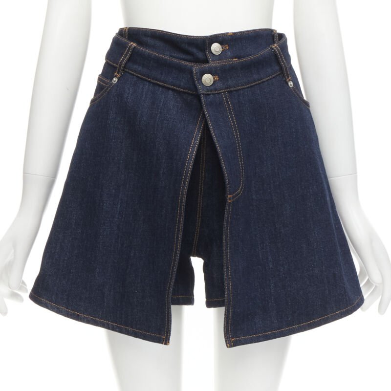 Alexander Mcqueen Layered Denim Shorts