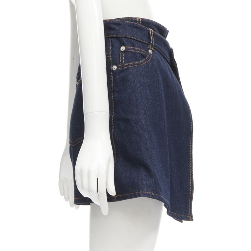 Alexander Mcqueen Layered Denim Shorts - 4
