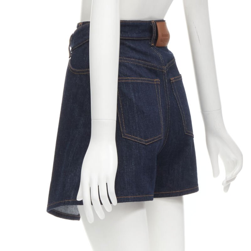 Alexander Mcqueen Layered Denim Shorts - Detail 1