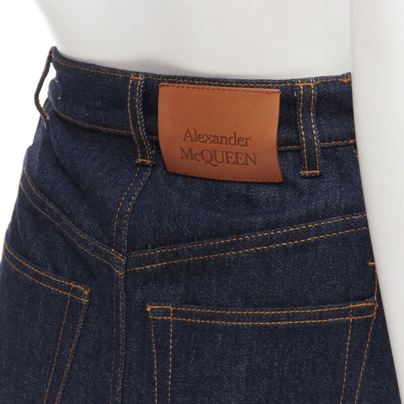 Alexander Mcqueen Layered Denim Shorts - Detail 2