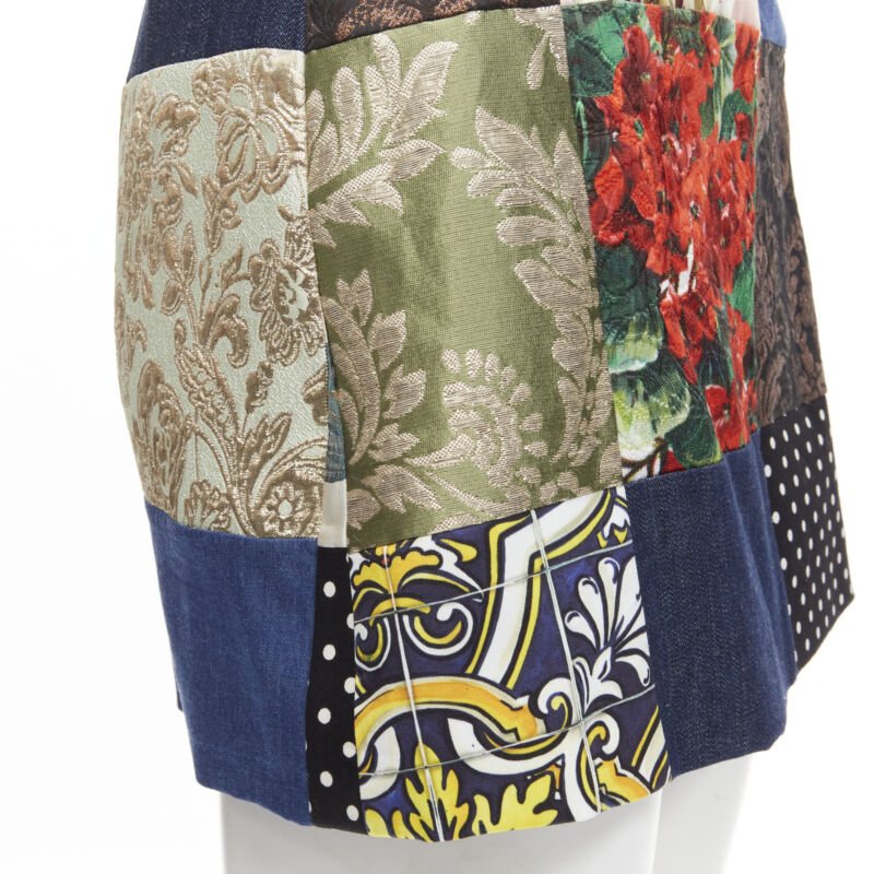 Dolce & Gabbana Patchwork Short Skirt - Image 10