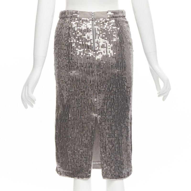 Alice & Olivia Metallic Pencil Skirt - Side view