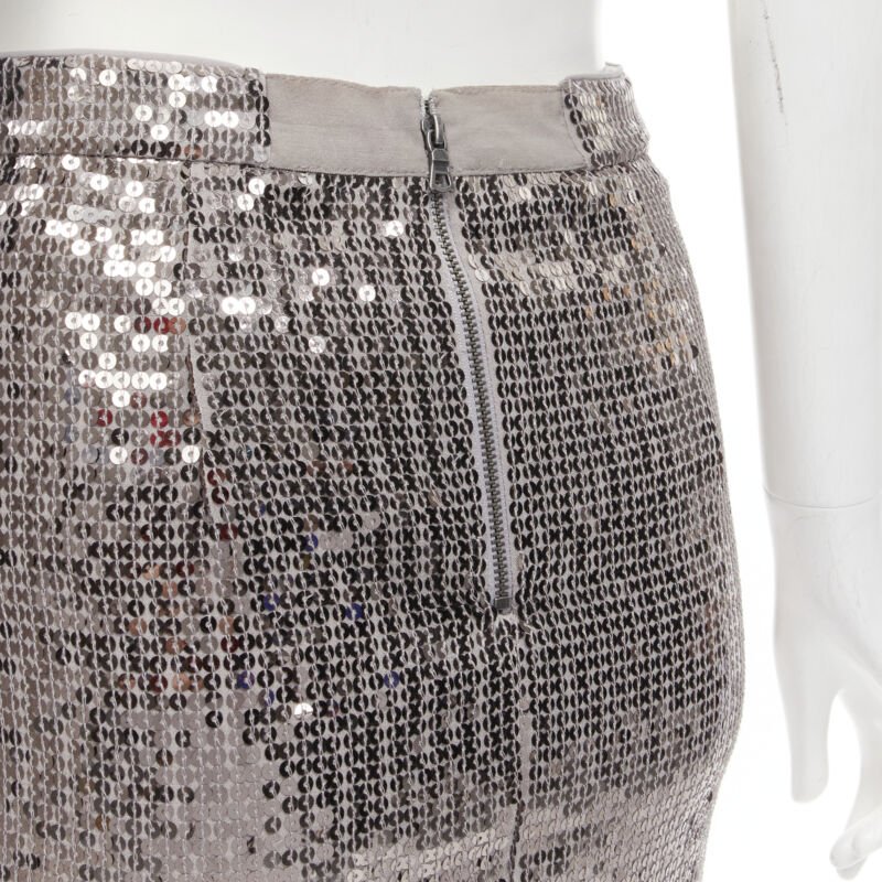 Alice & Olivia Metallic Pencil Skirt - Image 10