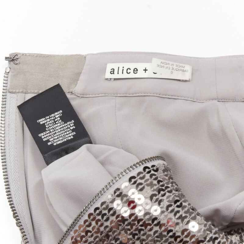 Alice & Olivia Metallic Pencil Skirt - Image 11