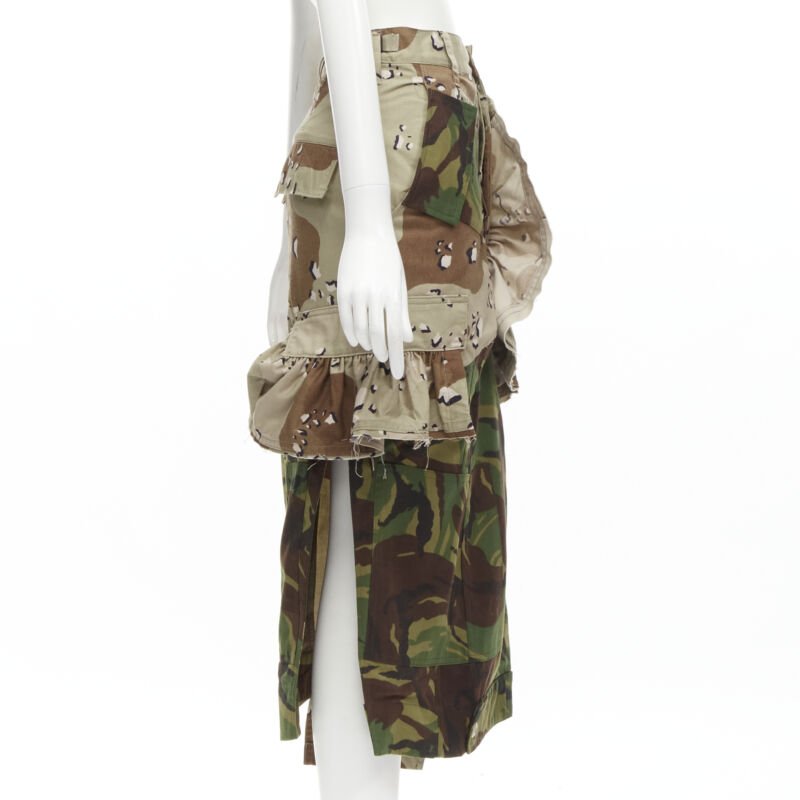 Preen Camo Cargo Skirt - 4