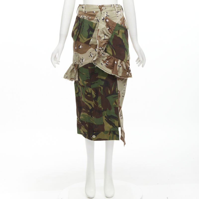 Preen Camo Cargo Skirt - Image 13