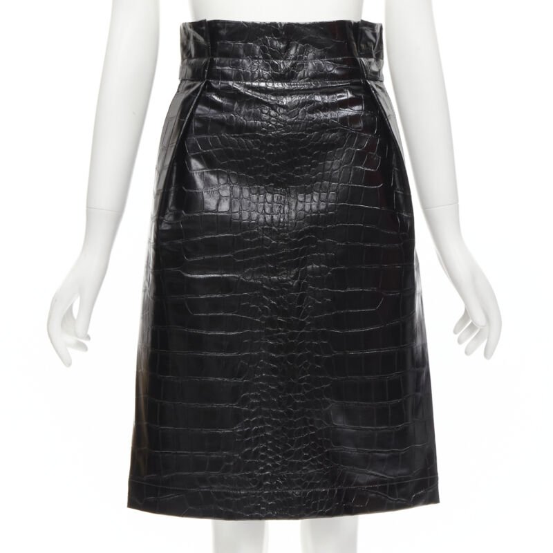 Philosophy Di Lorenzo Serafini Scaled Leather Skirt