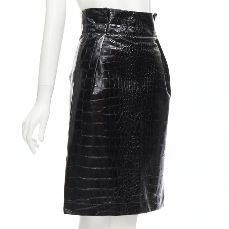 Philosophy Di Lorenzo Serafini Scaled Leather Skirt - Image 6