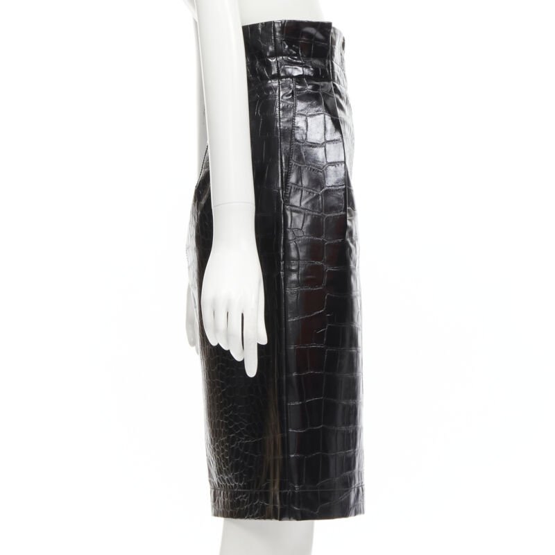 Philosophy Di Lorenzo Serafini Scaled Leather Skirt - 4