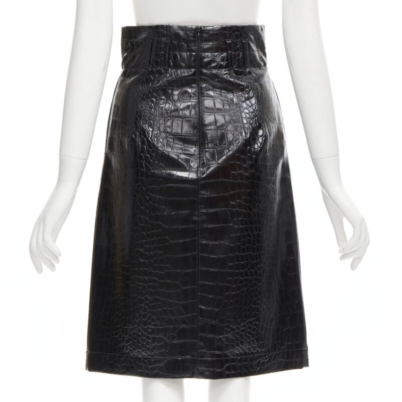 Philosophy Di Lorenzo Serafini Scaled Leather Skirt - Side view