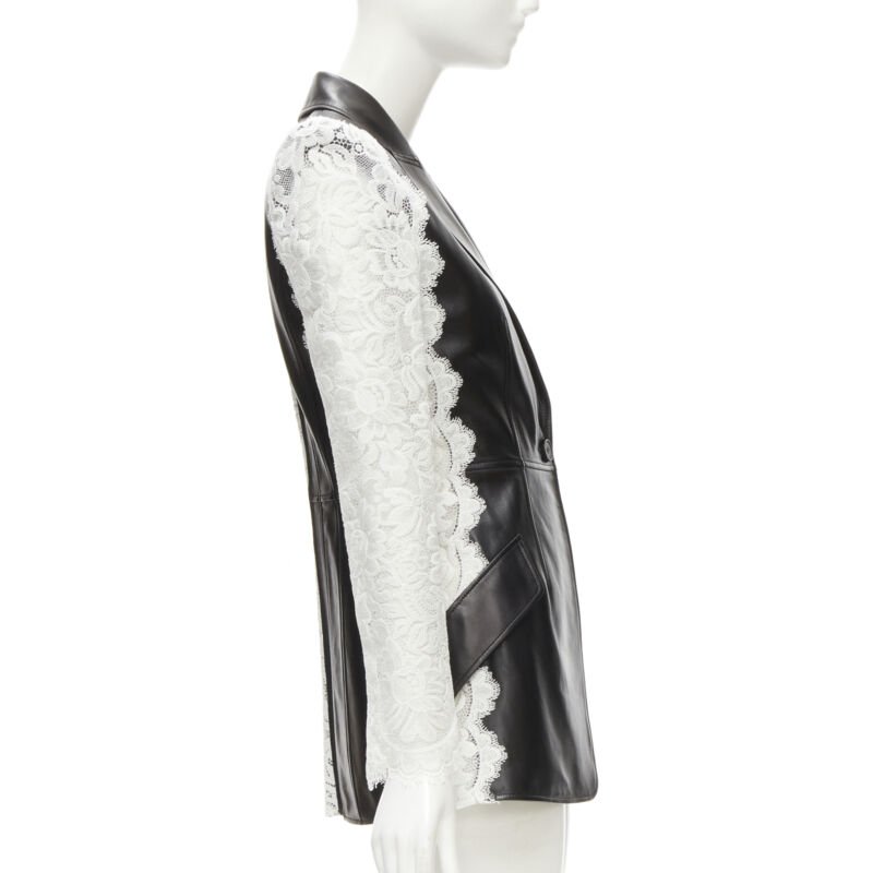 Alexander Mcqueen Lace Trim Blazer - Side view