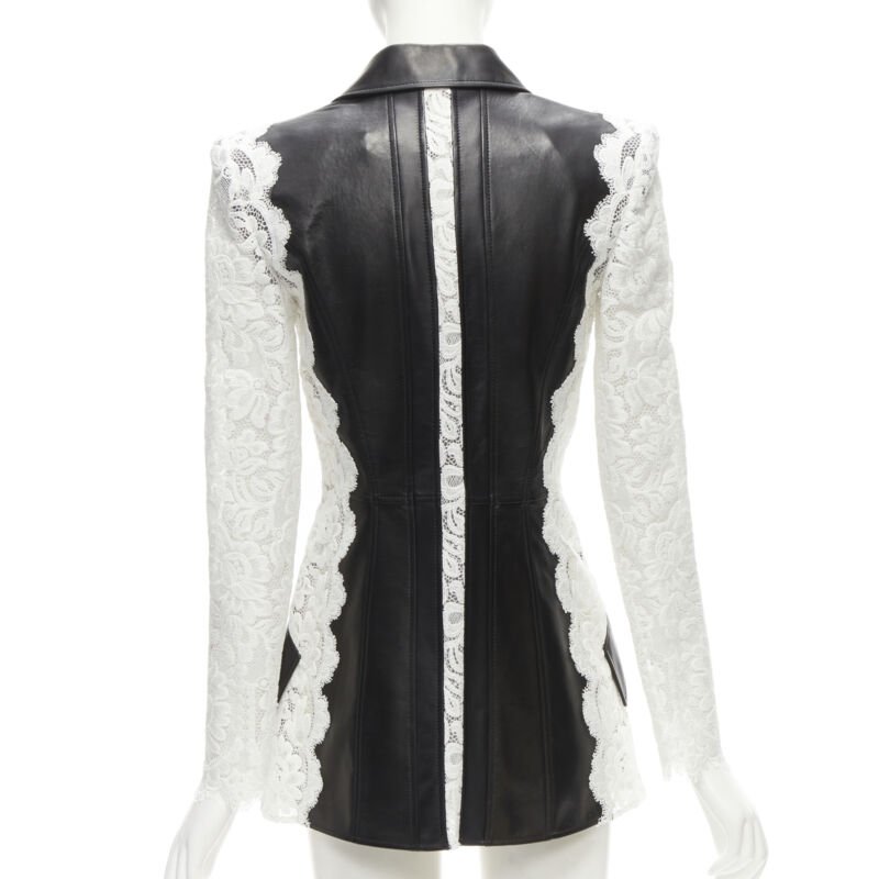 Alexander Mcqueen Lace Trim Blazer - Detail 1