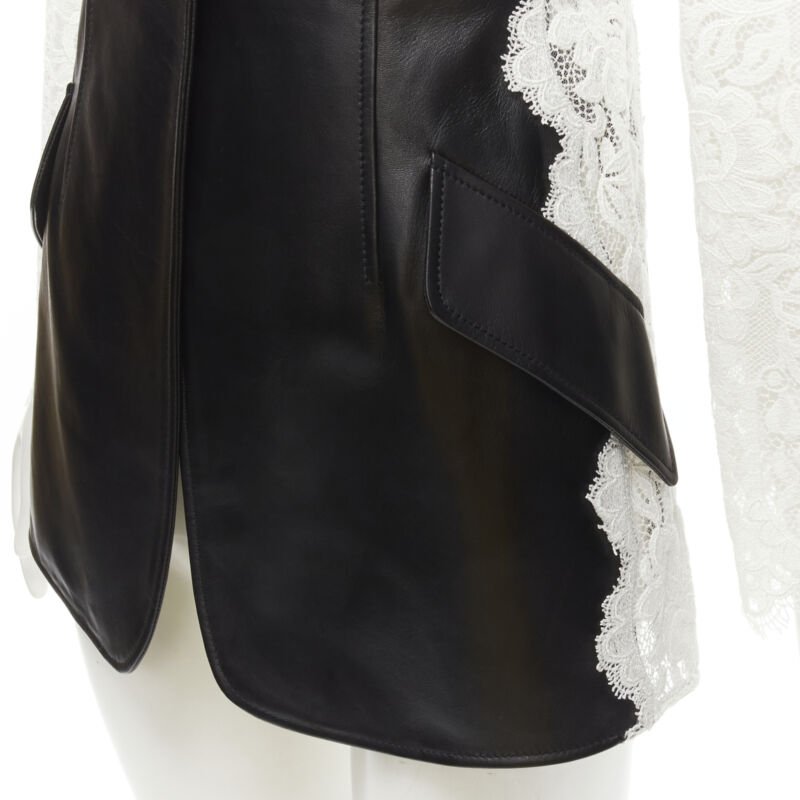 Alexander Mcqueen Lace Trim Blazer - Image 11