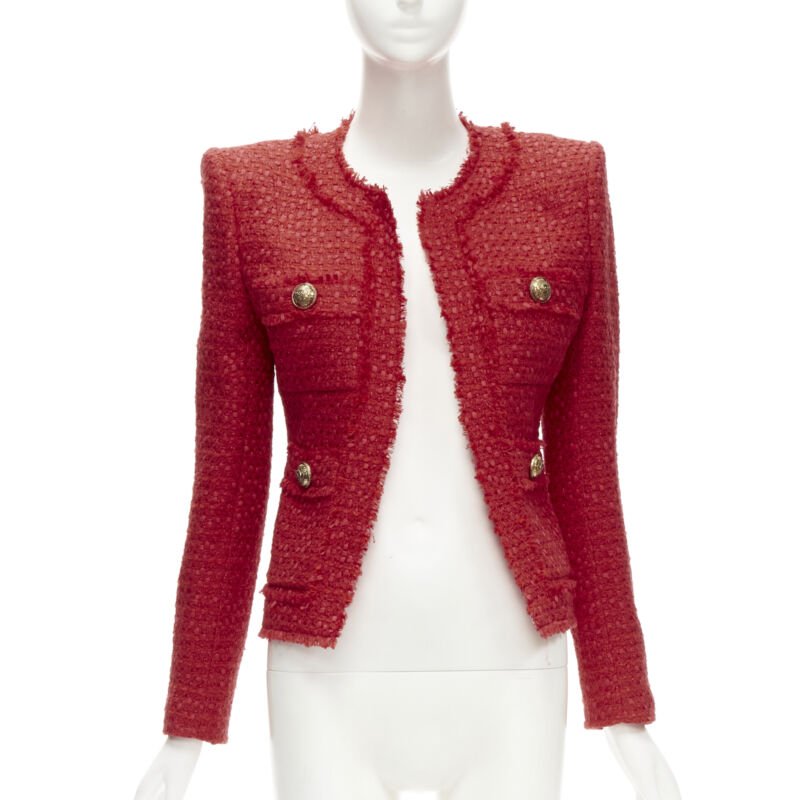 Balmain Tweed Power Blazer