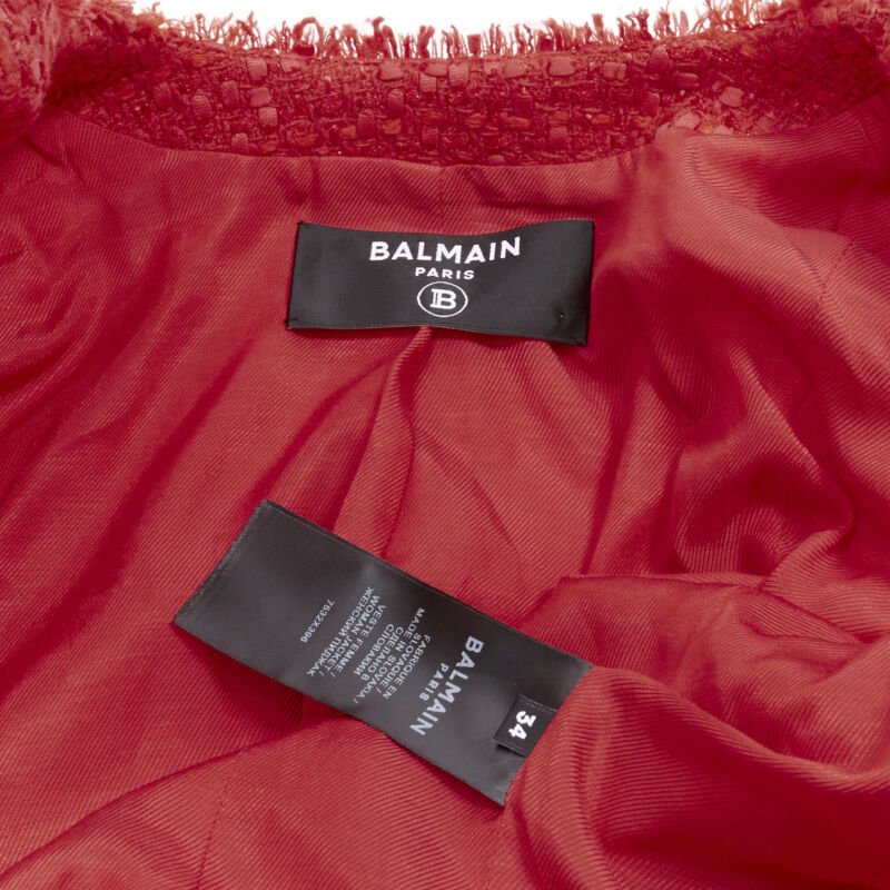 Balmain Tweed Power Blazer - Image 12