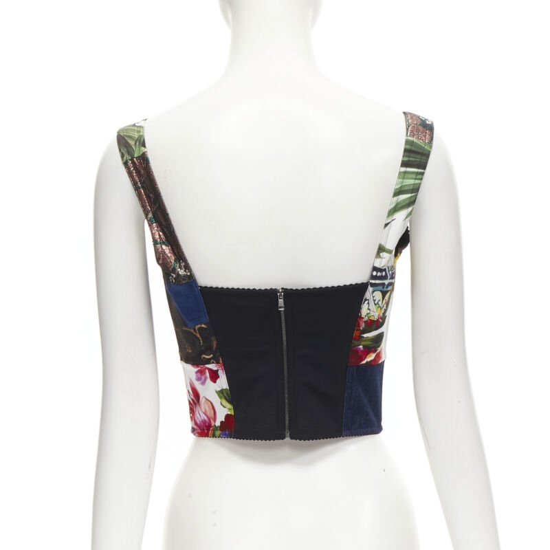 Dolce & Gabbana Patchwork Bustier - Side view