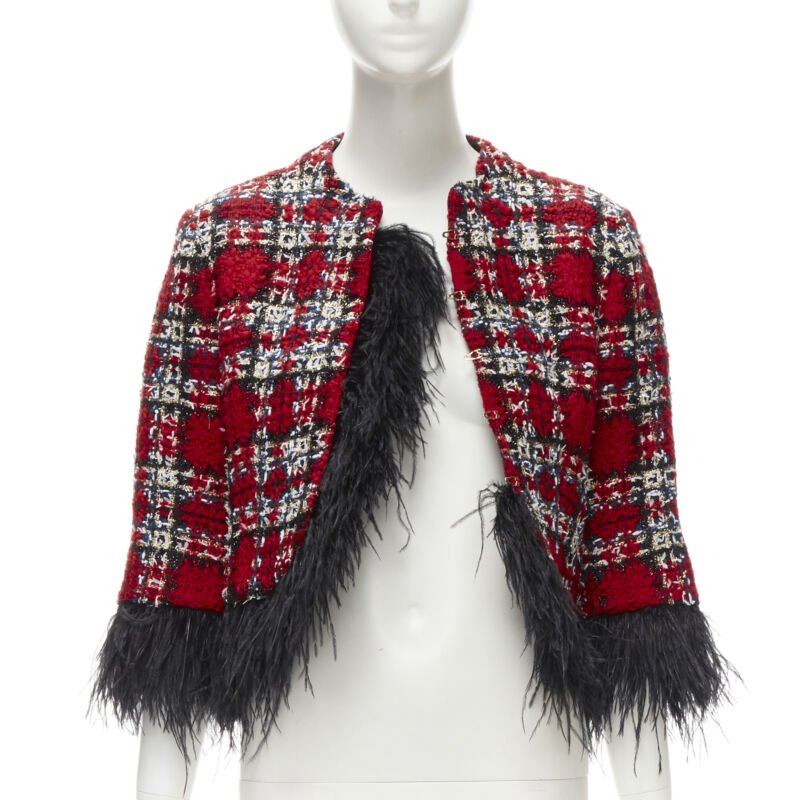 Halpern Feather Trim Jacket - Image 6