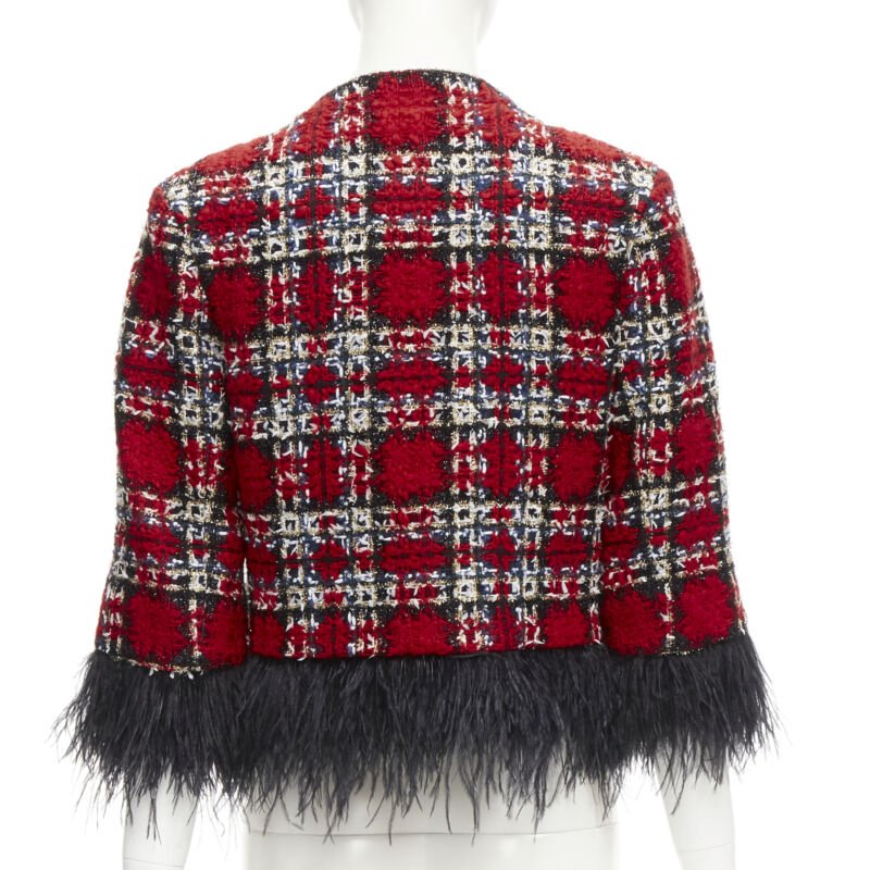 Halpern Feather Trim Jacket - Detail 1