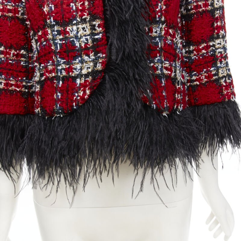 Halpern Feather Trim Jacket - Image 11