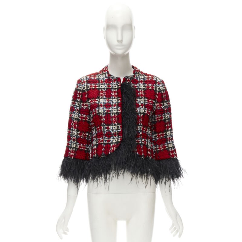 Halpern Feather Trim Jacket - Image 13