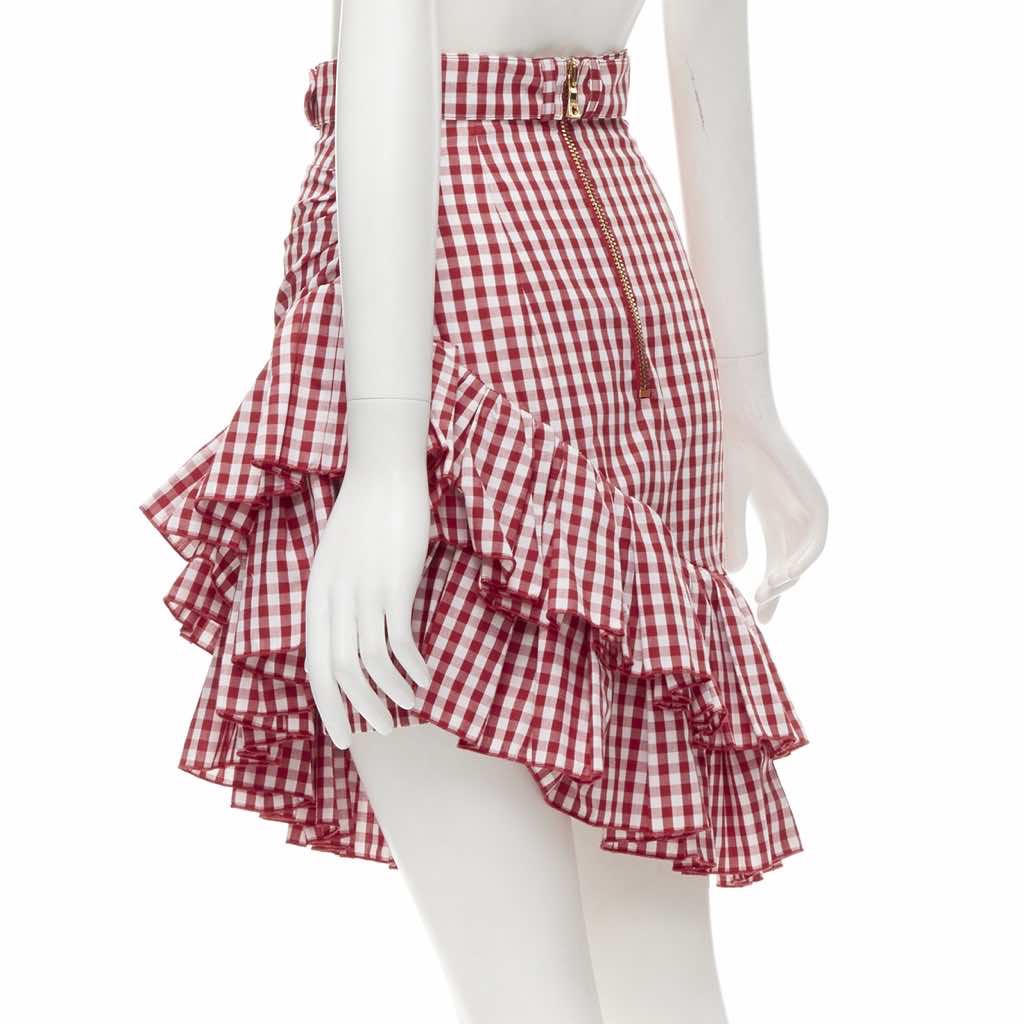 Balmain Gingham Cottage Skirt - Detail 1