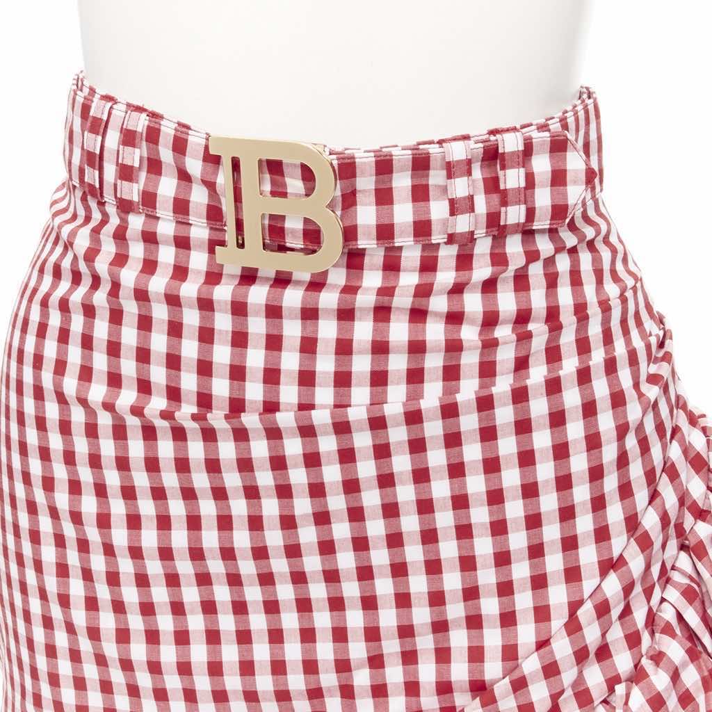 Balmain Gingham Cottage Skirt - Detail 2