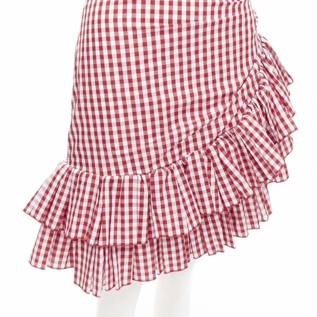 Balmain Gingham Cottage Skirt - Image 10