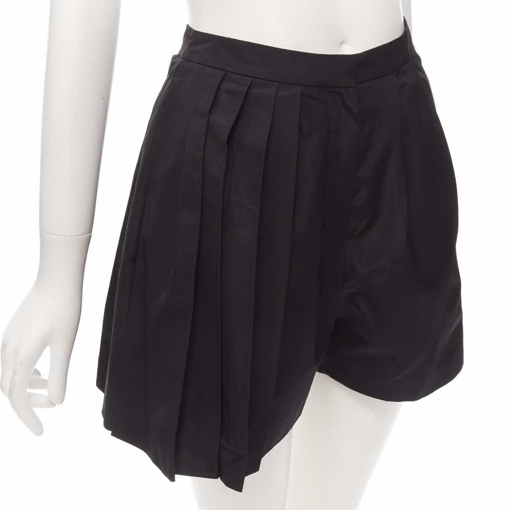 Christian Dior Pleated Silk Shorts - Back view