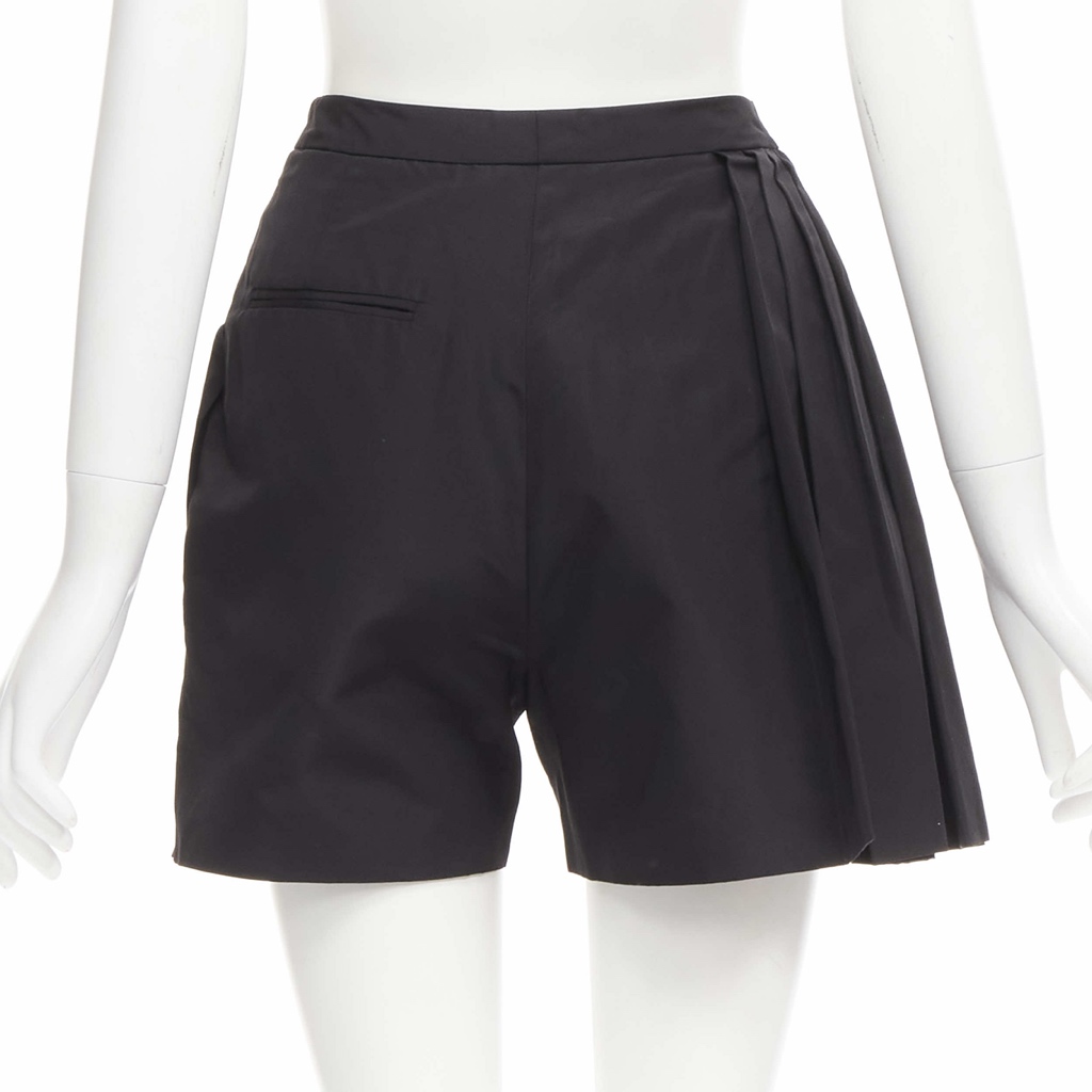 Christian Dior Pleated Silk Shorts - Side view