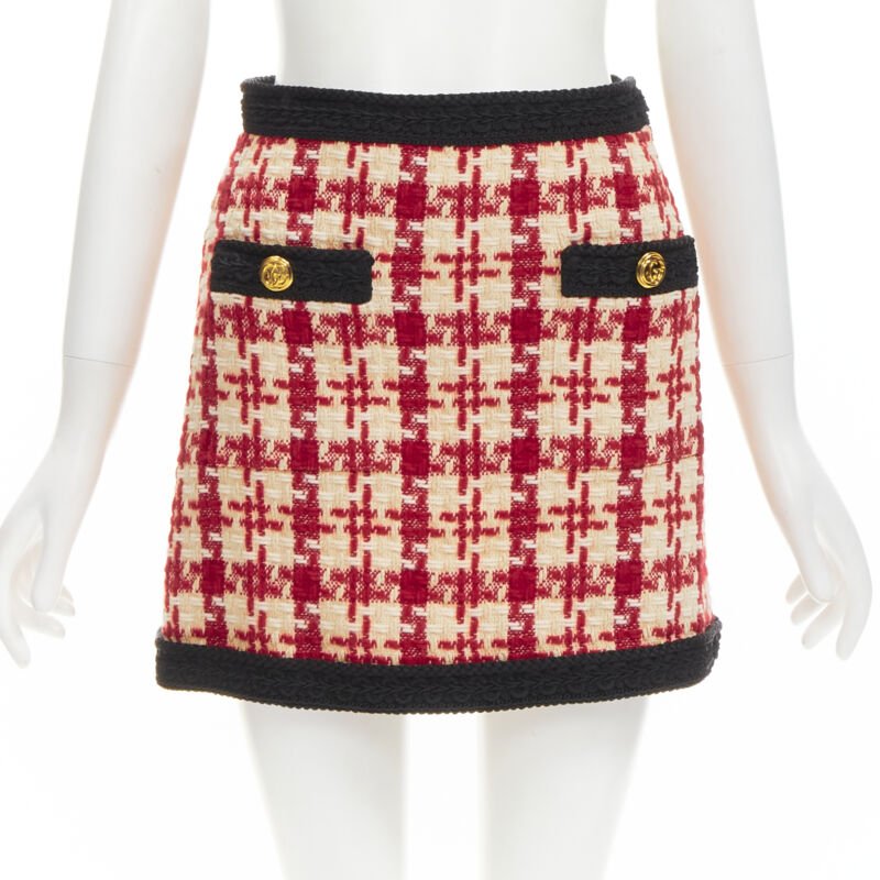 Gucci Tweed Mini Skirt