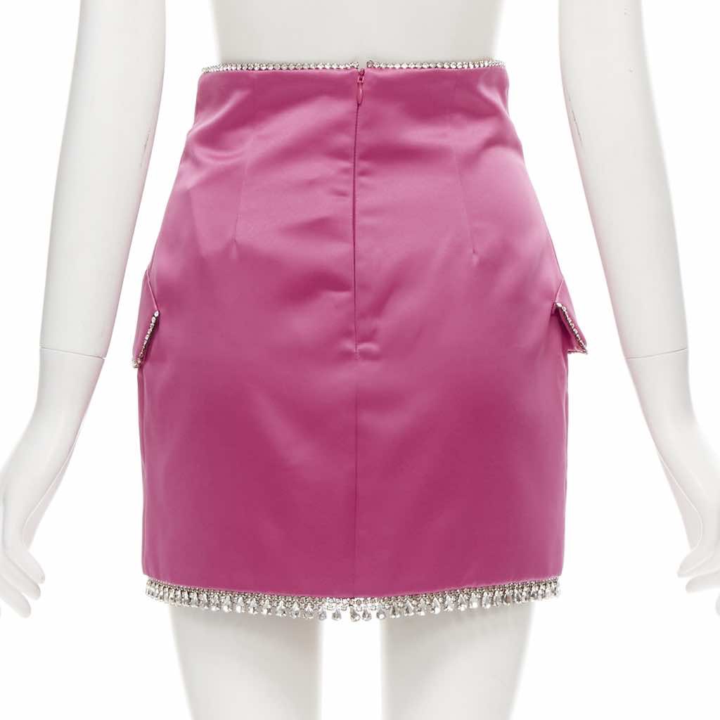 Giuseppe Di Morabito Crystal Satin Skirt - Side view